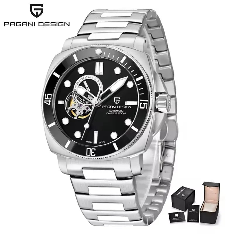 PD1736 PAGANI DESIGN 2025 Men Automatic Mechanical Watches Casual Fashion Sapphire Stainless Steel Diving TMI NH39 Men's Watch