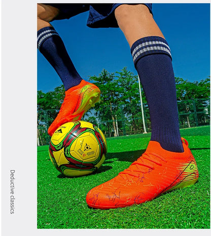 New Men's Football Boots, Non-Slip Soccer Shoes, Training Sneakers, FG Top Quality Cleats, Wholesale Drop Shipping, Unisex Adult