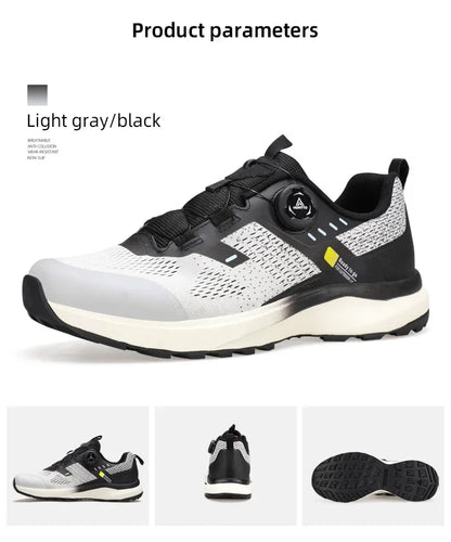 HUMTTO Men's Luxury Designer Trail Sneakers Anti-slip Sports Hiking Breathable Outdoor Trekking Boots
