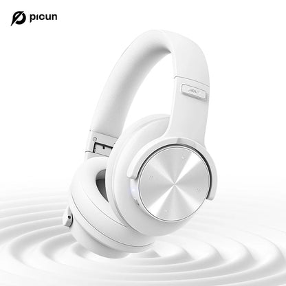 Picun B8 Wireless Bluetooth Headphones – 120H Playtime, Bluetooth 5.3, Low Latency Gaming Headset with Microphone & Deep Bass Sound