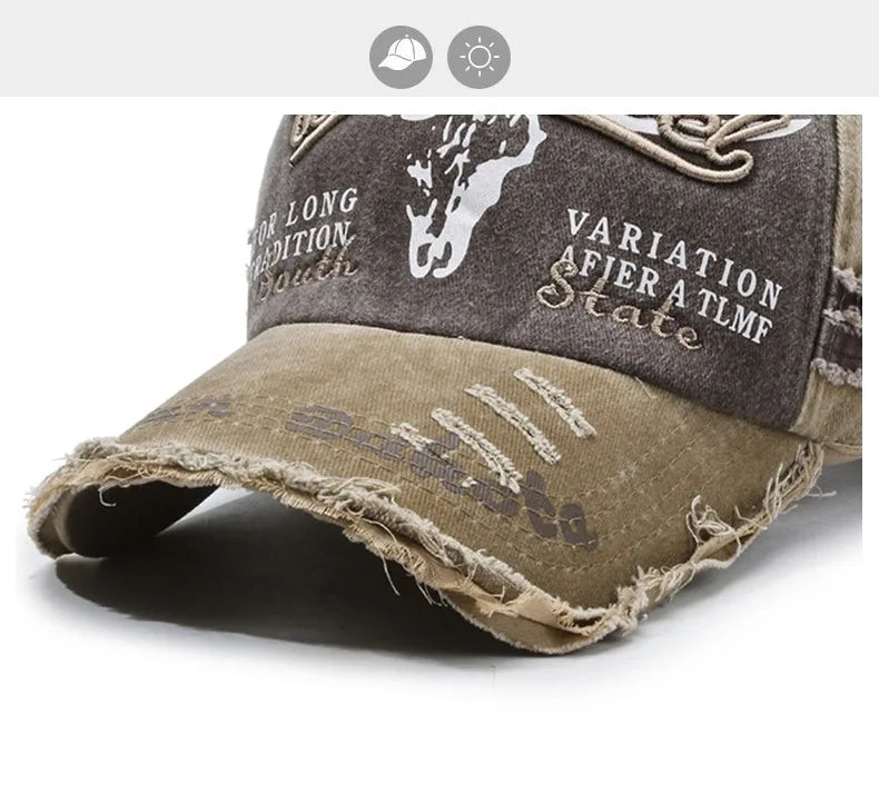 Gorra de béisbol para hombre en algodón lavado, estilo retro, para las cuatro estaciones, ideal para deporte al aire libre, accesorio de moda masculina