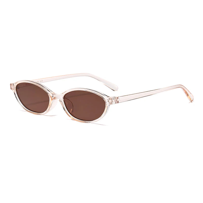 1/4pcs New Casual Elliptical Sunglasses Female Multi Color Frame Glasses Fashion Small Frame Design UV400 Sun Glasses Unisex