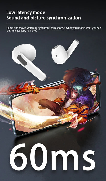 UEESFIT A6 TWS Wireless Bluetooth Earphone Headphones Touch Control Earbuds IPX5 Waterproof Sports HIFI Sound Headset with Mic