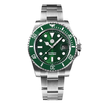 San Martin Verbesserte Version 40mm Water Ghost Diver Watch Herren Luxus-Automatikuhr Mechanische Uhr Saphir Wasserdicht 200m SN0017