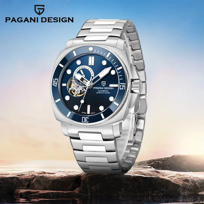 PD1736 PAGANI DESIGN 2025 Men Automatic Mechanical Watches Casual Fashion Sapphire Stainless Steel Diving TMI NH39 Men's Watch