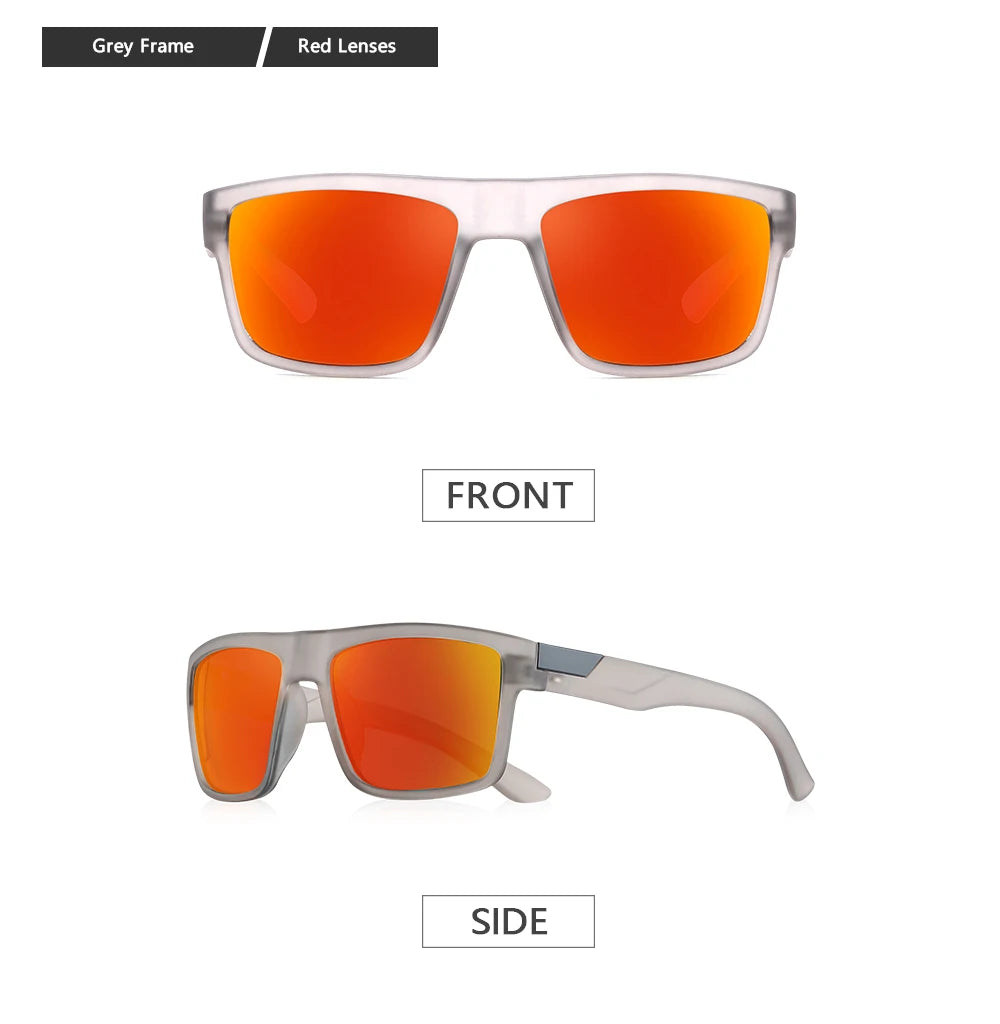 CRIXALIS Full Frame Square Fashion Sunglasses Men Driving Fishing Running Outdoor Various Colors To Choice Anti-reflective UV400