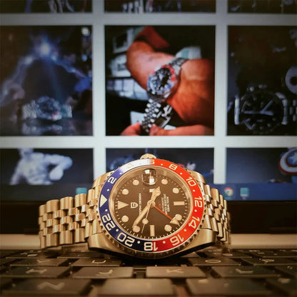 2025 New PAGANI DESIGN Luxurys Men Mechanical Watches Stainless Steel GMT Watch Top Brand Sapphire Glass Men for Watch PD-1662