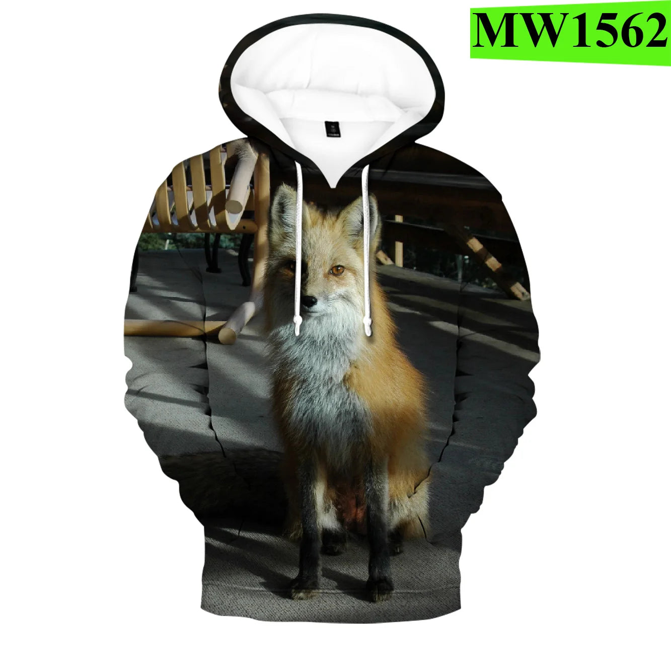 Sudaderas con capucha y sudaderas casuales con estampado 3D de zorro, cómodas y originales, estilo hip hop popular, para hombre/mujer y adulto/niño