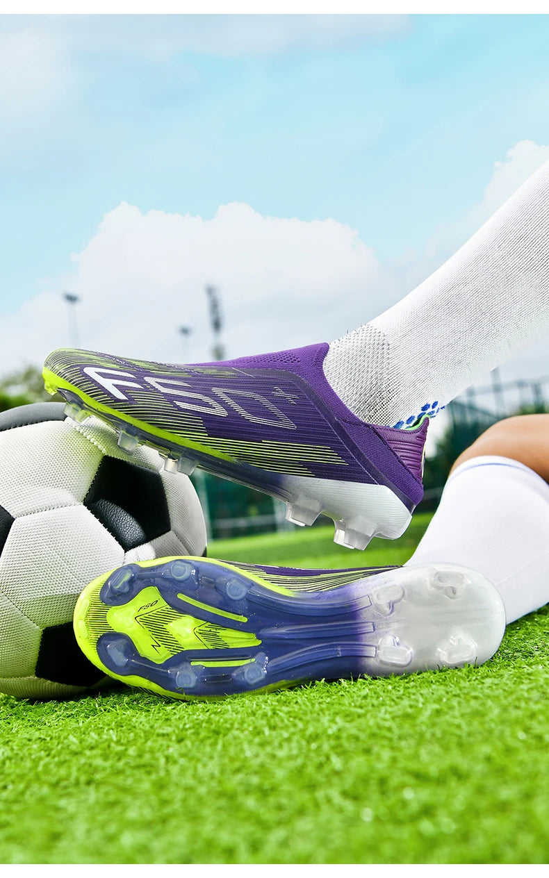 Nauji vyriški futbolo bateliai dirbtinei vejai, patogūs, itin lengvi futbolo batai, neslystantys sportiniai FG bateliai žolei, salės futbolui, suaugusiesiems, neslystantys