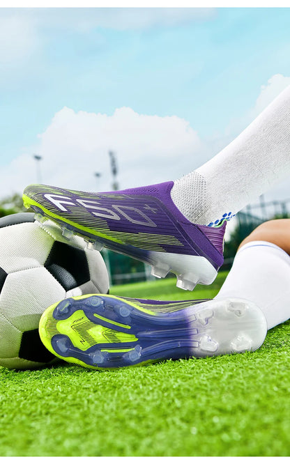 Nauji vyriški futbolo bateliai dirbtinei vejai, patogūs, itin lengvi futbolo batai, neslystantys sportiniai FG bateliai žolei, salės futbolui, suaugusiesiems, neslystantys