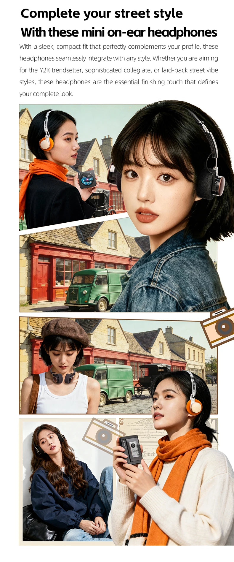 FIIO EH11 On-Ear-Bluetooth-Kopfhörer – Hi-Res LDAC kabelloses Bass-Headset, 30H Akku, Dual-Device-Verbindung & leichtes Retro-Design