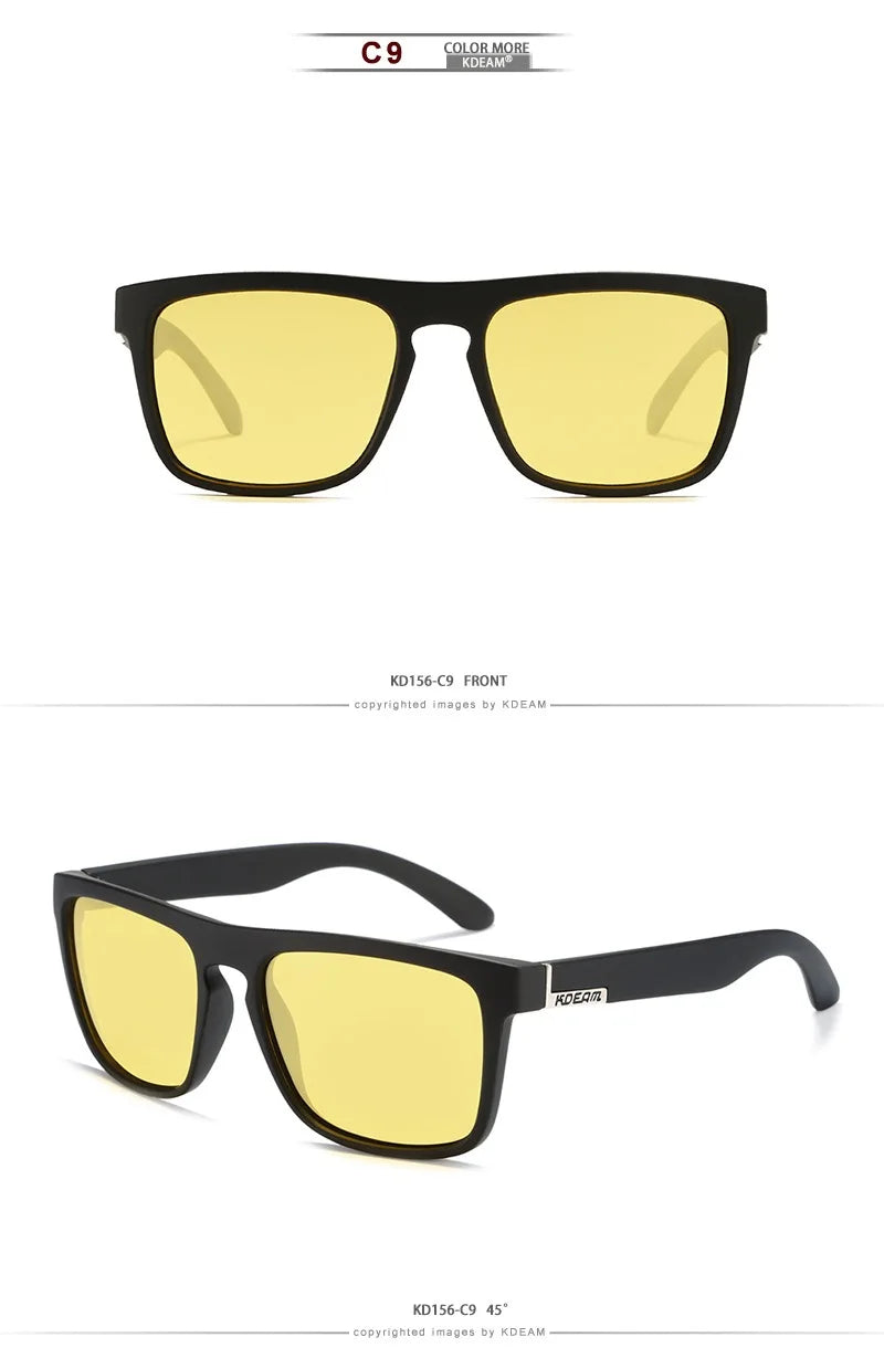 Outdoor Sport Square Myopia Lens Prescription Sunglasses Men Polarized Driving Anti-Glare Myopes Lunettes 0 -0.5 -0.75 To -6.0