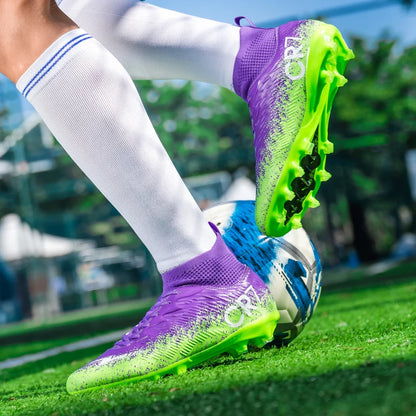 Autumn Hot Selling Shock-Absorbing Adult Football Shoes Soft and Stable Sports Shoes Rebound Wrapped Lightweight Cleats