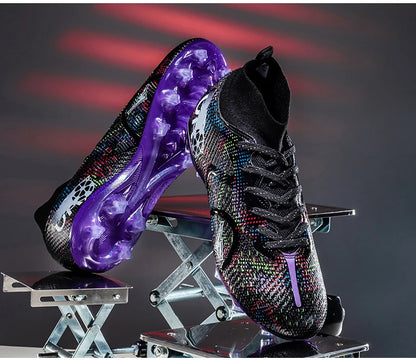 Nieuwe voetbalschoenen voor heren, ademende trainingsschoenen met noppen voor gras, lange spikes voor wedstrijden, indoor sneakers, ultralicht, dropshipping
