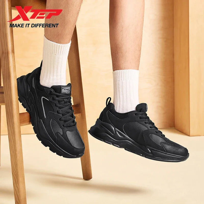 Zapatillas deportivas informales de invierno para hombre de Xtep, estilo urbano, acolchadas, ligeras, resistentes al desgaste y transpirables, modelo 875419320005