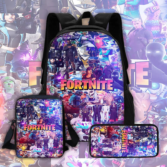 Child School Backpack With Shoulder Bag Pencil Bags School Bags for Hot Game Design-F-FortniteS Boys Girls Best Gift