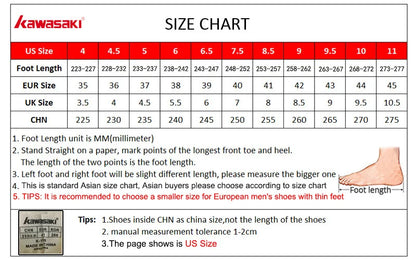 Kawasaki King Series 2.0 Professional Badminton Shoes For Men Women Anti-Twist Sports Original Men's Tennis Shoes Sneakers A3311