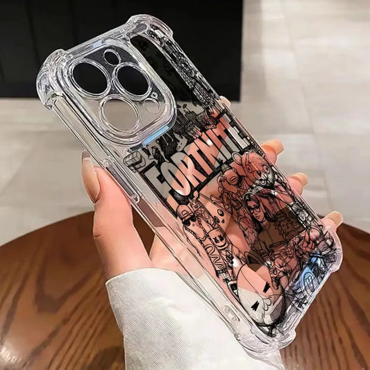 Game Fortnite Phone Case For Samsung Galaxy S26 S25 S24 S23 S22 S21 S20 Edge FE Ultra Plus 4G 5G Anti Fall Clear TPU Cover