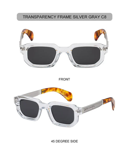 Polarized Square Punk Sunglasses Men 2026 Luxury Brand Classic Rectangle Sunglass UV400 Driving Eyewear Fashion Outdoor Shades