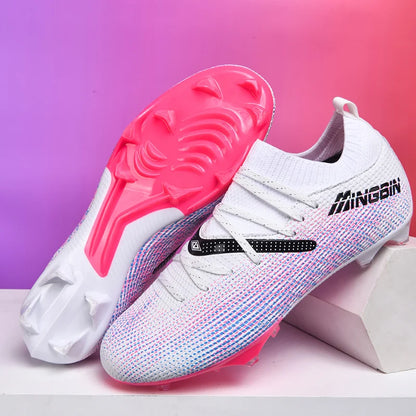 Chaussures de football en mesh respirant pour hommes, crampons de football professionnels, chaussures de football pour jeunes, antidérapantes, baskets pour hommes, Society Chuteira