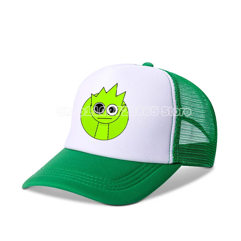 Sprunkis baseball sapka – egyszerű, divatos, sportos, alkalmi fejfedő – népszerű játék, anime-figurás sapkák – nyári napvédő sapka – születésnapi ajándék
