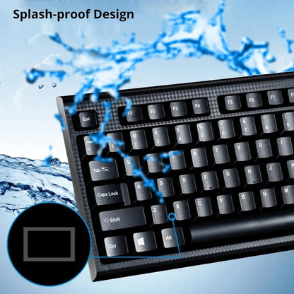 Teclado individual Q9 USB de conector quadrado para escritório e casa, PS2 de conector redondo, com fios, para computador de secretária