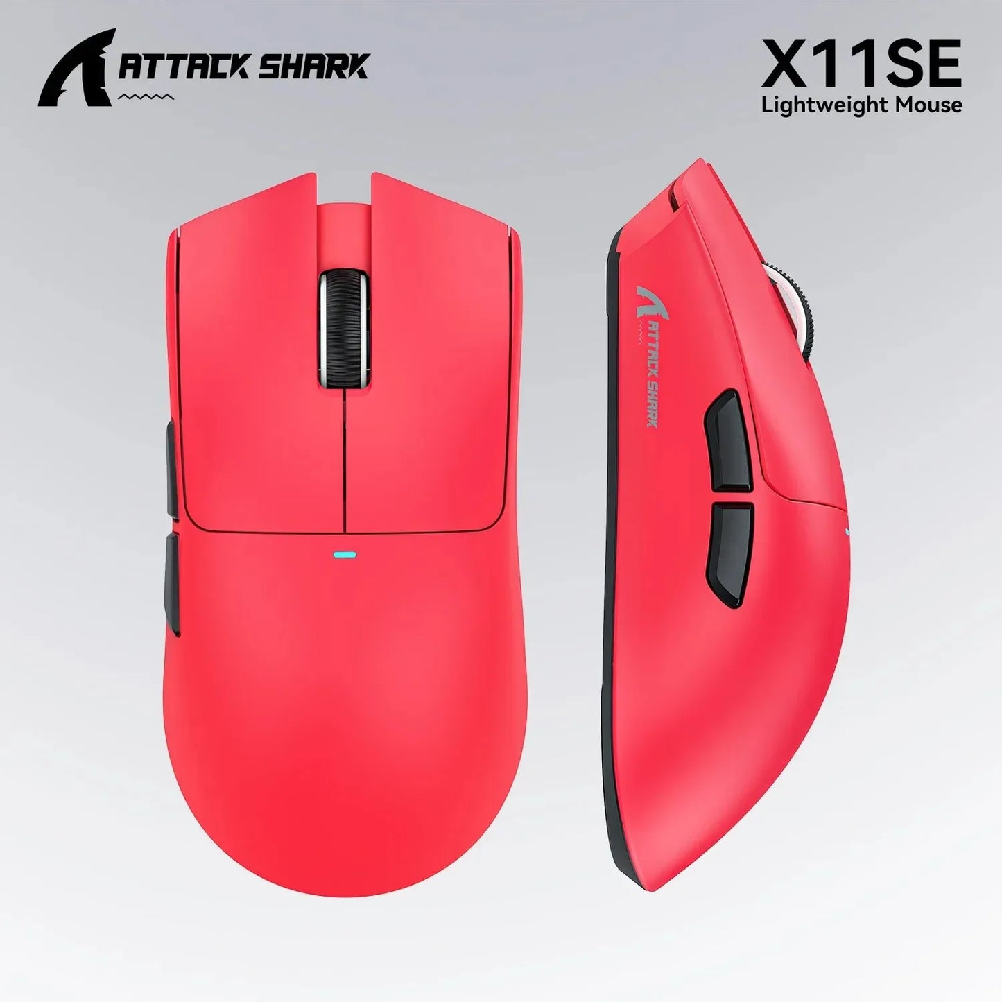 ATTACK SHARK X11SE ultraleichte kabellose Gaming-Maus, 20Millionen Klicks Lebensdauer, PAW3311 Gaming, 22KDPI, 400IPS, 40G, 1KHz, 65 Stunden, 30mAH