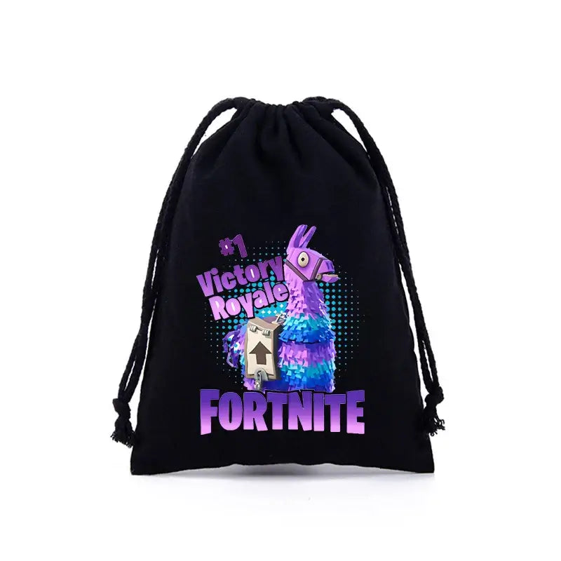 Fortnite Jungen Mädchen Kordelzugbeutel mit Cartoon- und Anime-Print, große Aufbewahrungstasche, Tragetasche, Handtasche, neues süßes Geburtstagsgeschenk
