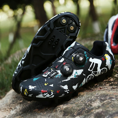 Cycling Sneaker MTB Men Sports Dirt Bike Shoes SPD Pedal Mountain Bicycle Footwear Speed Racing Man Flat Off Road Cycling Shoes