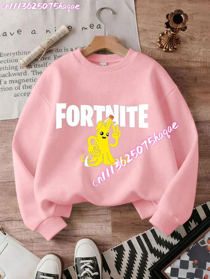New Fortnites Kids Sweatshirts Cartoon Game Character Printed Hoodie Autumn Casuals Children Tops Winter Baby Boys Clothing