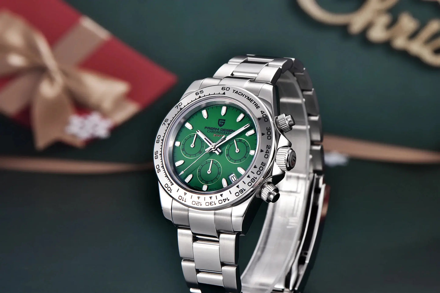 Pagani Design VK63 Fashion Men's Quartz Watch Luxury Sapphire Glass Timing Code Watch Stainless Steel Waterproof 10 Bar PD1727