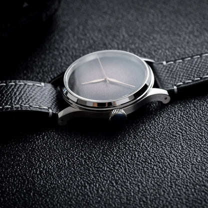 MysteriousCold 38mm Genuine Men's Mechanical Watch 2824 Movement Sapphire 100M Waterproof Leather Business Watches reloj hombre