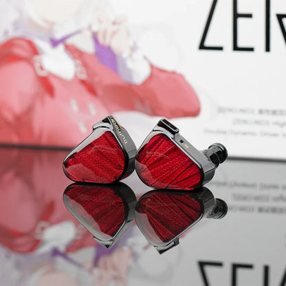 TRUTHEAR X Crinacle ZERO:RED Écouteurs intra-auriculaires à double transducteur dynamique avec câble 2 broches 0,78 mm