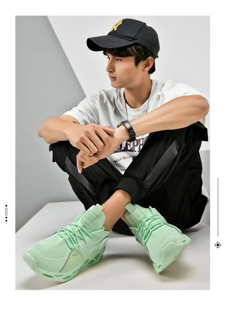Men's Breathable Fashion Mesh Running Shoes High Quality Unisex Lightweight Tennis Athletic Sneakers 2023