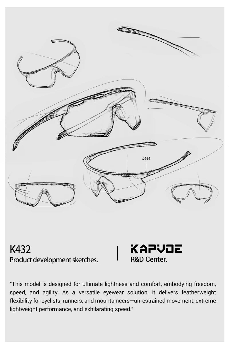 Kapvoe Real Carbon Fiber Cycling Glasses Sunglasses for Men Lightweight Photochromic UV400 MTB Bike Bicycle Sports Eyewear