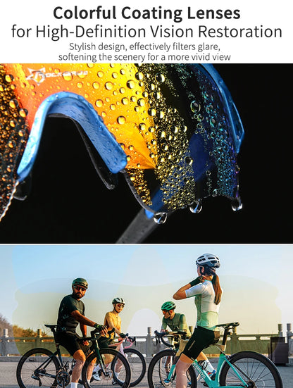 ROCKBROS Polarized Cycling Glasses Men Sports Sunglasses Road MTB Mountain Bike Bicycle Riding Protection Goggles Eyewear 5 Lens