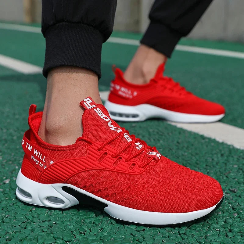 Sommer herresko i mesh, afslappede sportssko, forår/sommer-sko, tennis, letvægts-vandresko, sorte sneakers, populært produkt