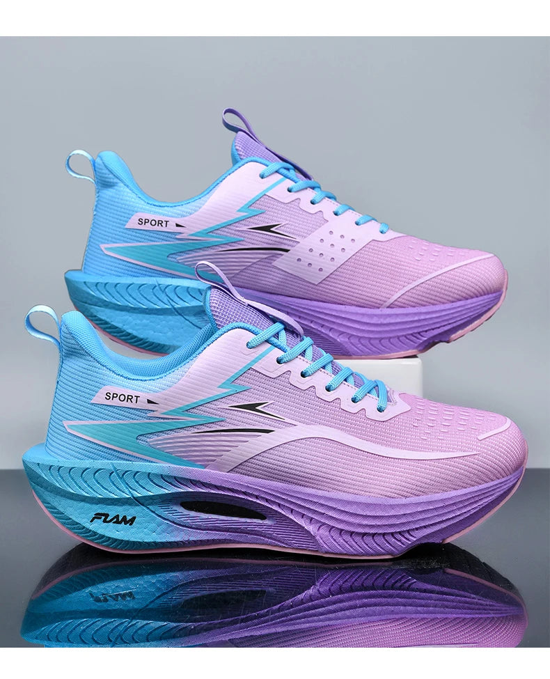Men's Sports Running Shoes Marathon Air Cushion Breathable Lightweight Comfortable Women's Outdoor Athletic Sneakers Jogging Tennis