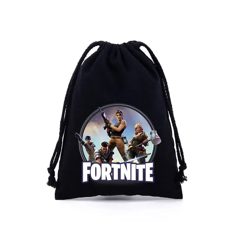 Fortnite Jungen Mädchen Kordelzugbeutel mit Cartoon- und Anime-Print, große Aufbewahrungstasche, Tragetasche, Handtasche, neues süßes Geburtstagsgeschenk