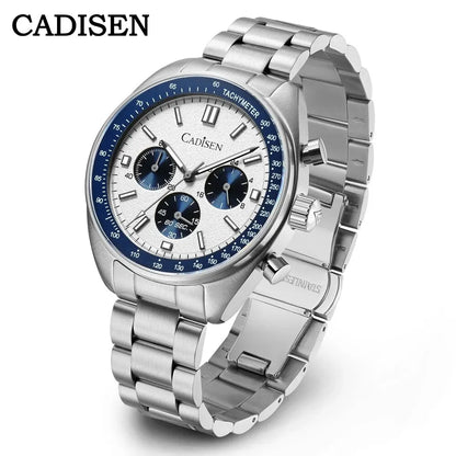 CADISEN 2024 New Men's Watches Quartz Business Watches Japan VD53 Men's Clock Top Brand Luxury Watch Men's Chronograph Watch