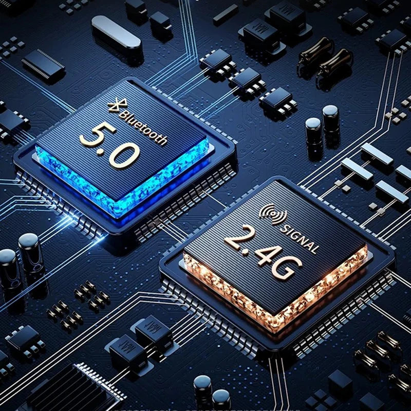Wireless Gaming Mouse Dual Mode Bluetooth 2.4G DPI Adjustable Type-C Rechargeable Silent Ergonomic Mouse Durable Battery