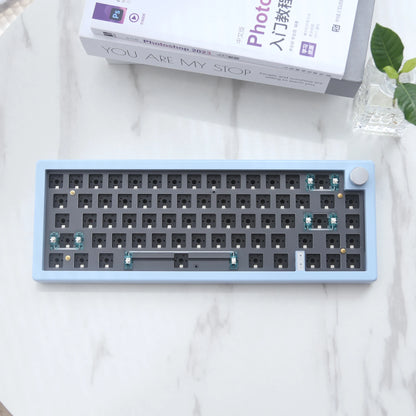 Kit de teclado mecânico personalizado GMK67 65% Gasket Bluetooth 2.4G sem fios hot-swappable com retroiluminação RGB