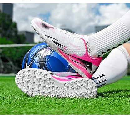 Nouvelles chaussures de Football en plein air pour hommes crampons chaussures de Football professionnelles bottes de terrain de Football pour enfants baskets d'entraînement confortables et antidérapantes