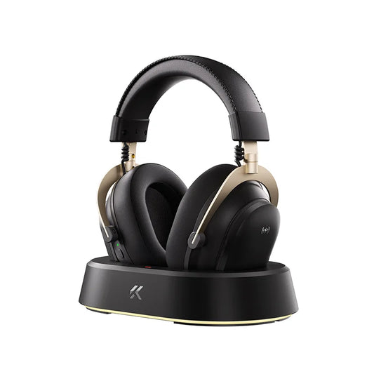 Casque de jeu sans fil MCHOSE V9 Turbo avec charge sans fil, supra-auriculaire, quatre modes, avec microphone, casque professionnel pour e-sport, cadeau pour gamer