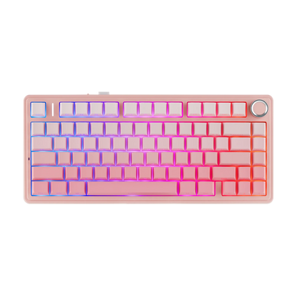 EPOMAKER x AULA F75 75% ANSI Gasket Hot-Swap Bluetooth 5.0/2.4G Wireless/Wired Mechanical Keyboard PBT Keycaps for Win/Mac