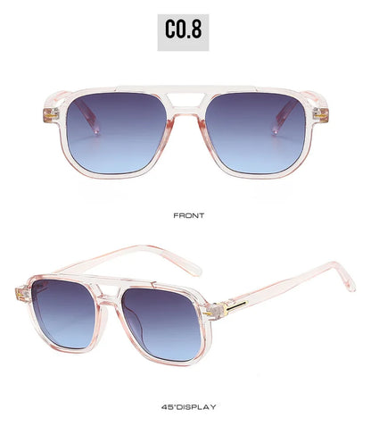Frame-shaped arrow decorative sunglasses, suitable for both men and women for daily outings, perfect for sun protection.