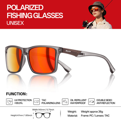 SCVCN New Polarized Water Sports Glasses Women Professional Surfing Boating Fishing Anti-glare Rafting Sailing UV400 Sunglasses