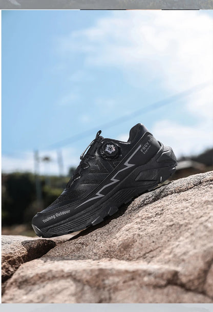 Chaussures de randonnée respirantes pour homme — Boucle rotative, semelle antidérapante