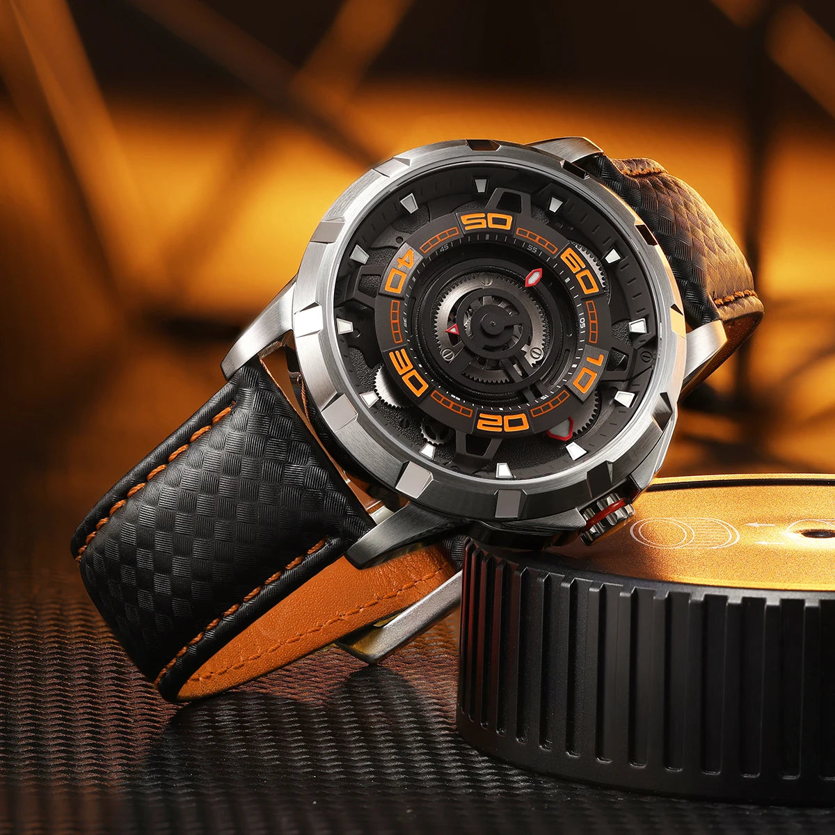 BERNY Automatic Skeleton Watch For Men 3D Dial 5ATM Luminous Sapphire 316L Steel MIYOTA 82S0 Mechanical Top Luxury Men's Watches