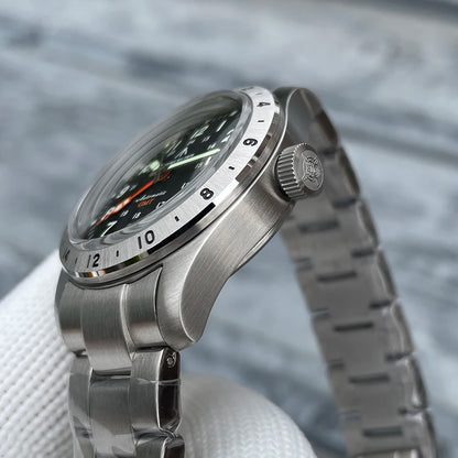 STEELFLIER Ufficiale SF792 GMT Orologio da polso meccanico Movimento NH34 Super BGW9 C3 Luminoso Impermeabile fino a 200 m Orologio da immersione di lusso da uomo